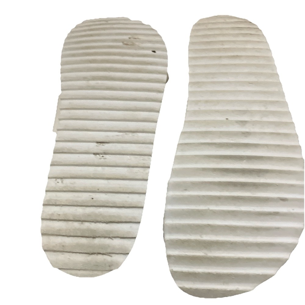 Divided By H&M Womens Slides Double Strap Buckle Cork Sandals White Size 8 - Picture 4 of 7